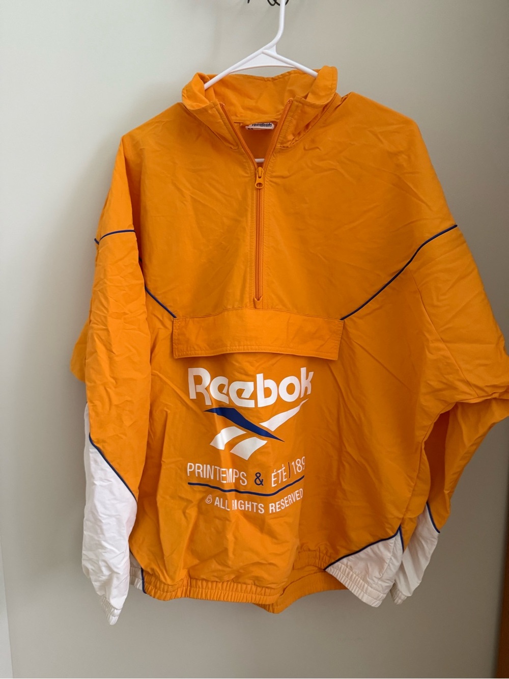 Reebok Vintage Orange Retro Windbreaker